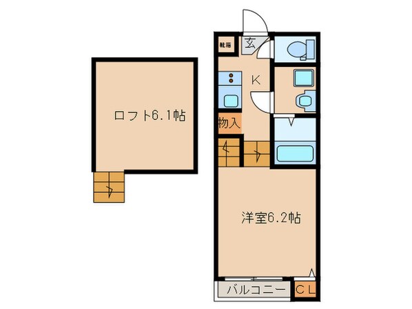 シエストリーナ壱番館の物件間取画像